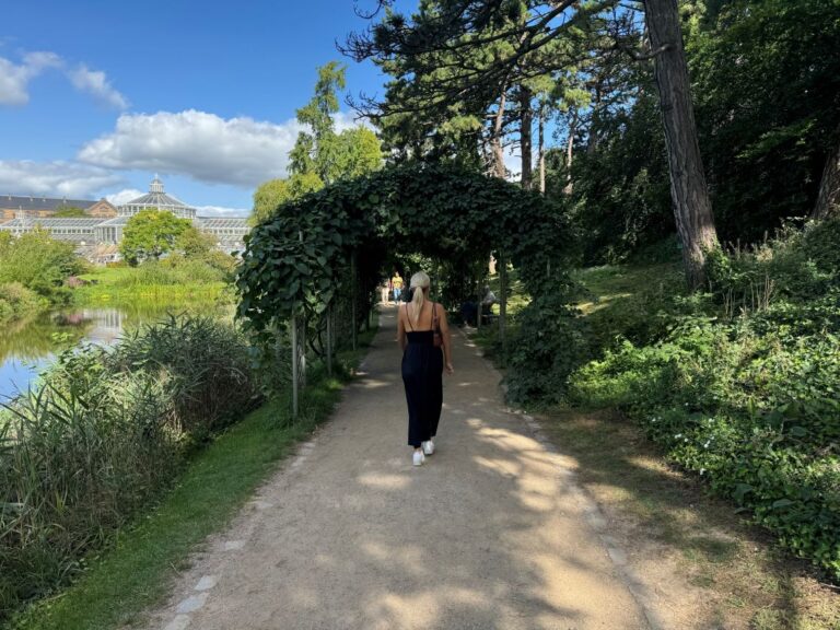 Outside shot of the botanical gardens in Copenhagen