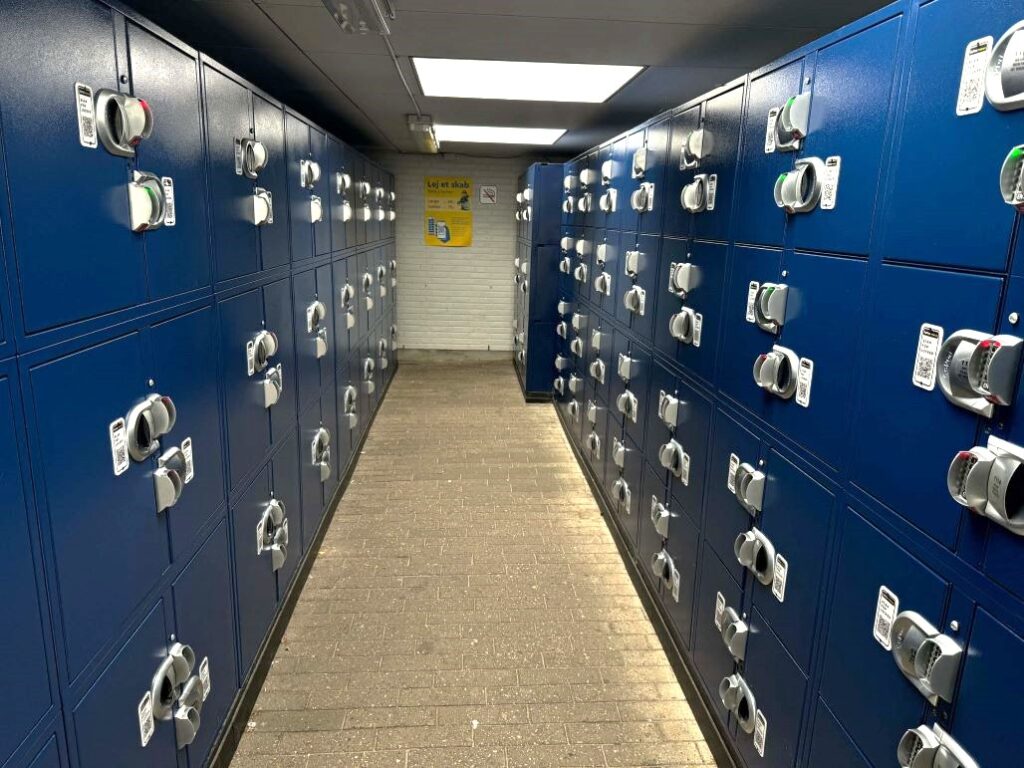 Lockers at Legoland Billund