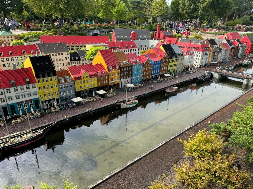 Lego model of Copenhagen's Nyhavn in Miniland at Legoland Billund