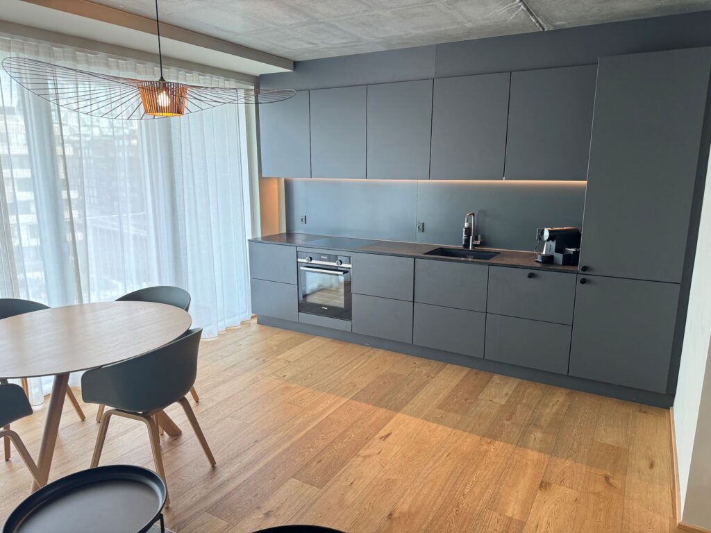 Photo of the kitchen at STAY Nordhavn hotel in Copenhagen